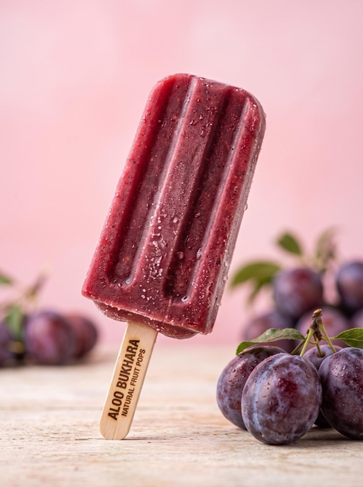 Aloo Bukhara popsicle