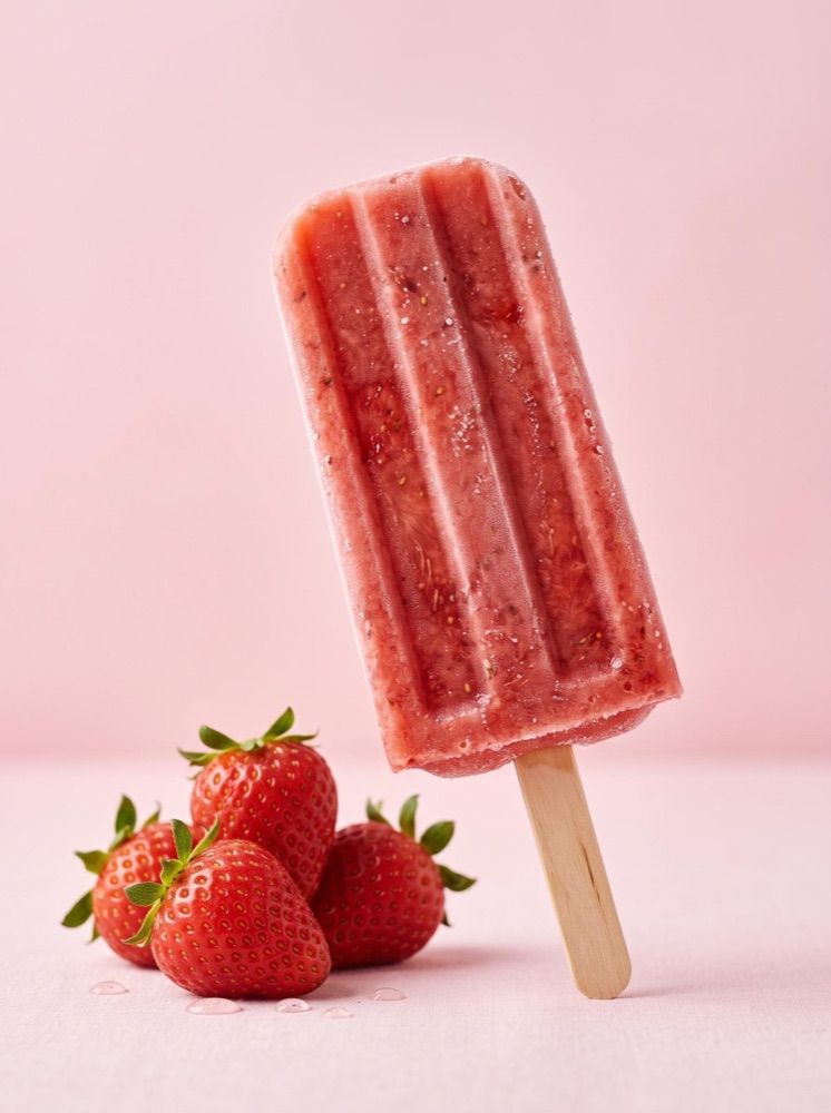 Strawberry popsicle