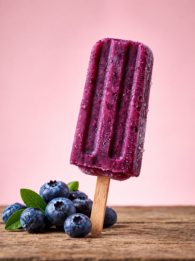 Blueberry popsicle