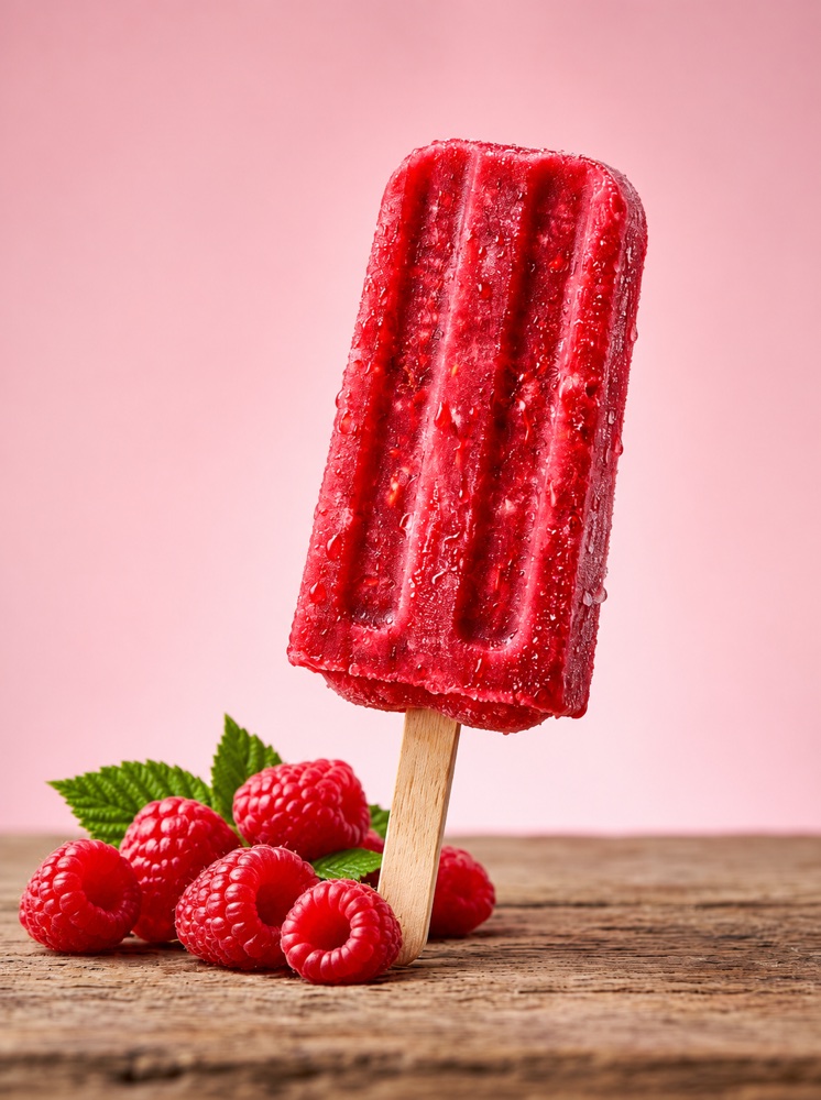 Raspberry popsicle